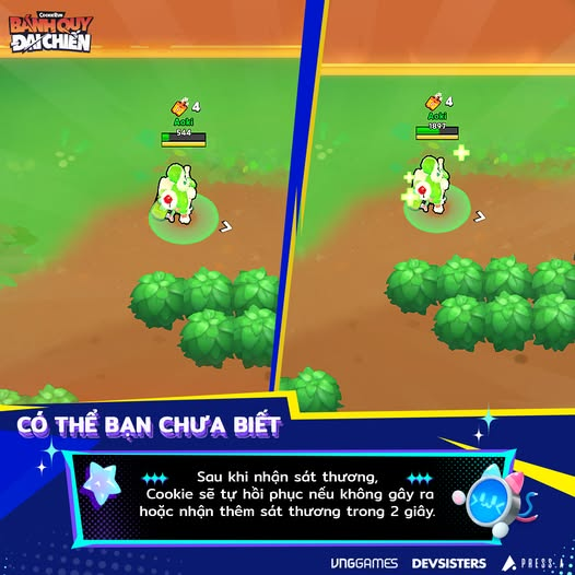 Hình ảnh chiến đấu trong tựa game CookieRun: Bánh Quy Đại Chiến