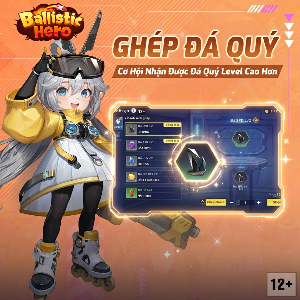 Hình ảnh đá quý trong tựa game Ballistic Hero VNG
