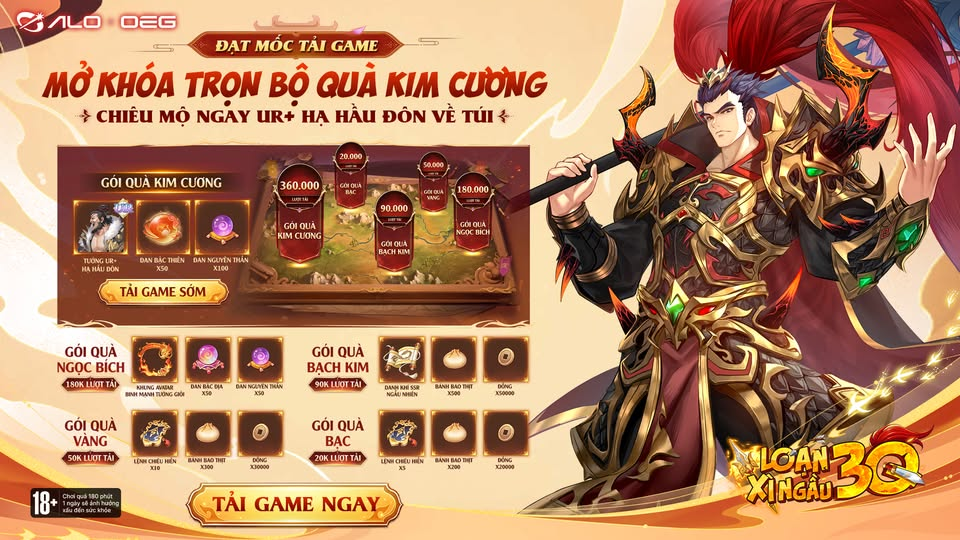 Hình ảnh các gói quà trong game Loạn Xì Ngầu 3Q