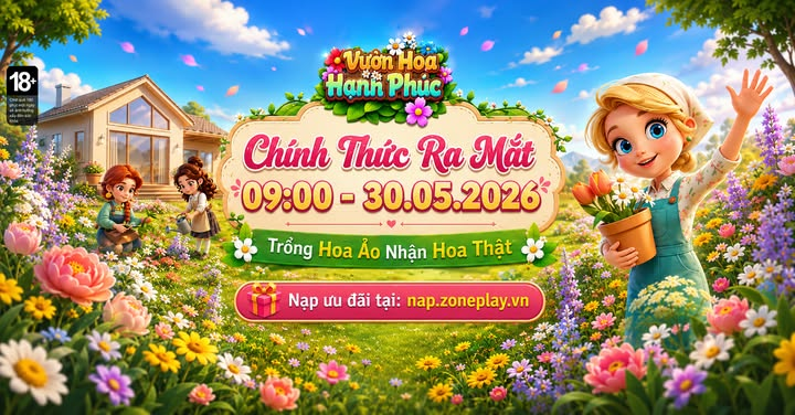 Cách nhập code Vườn Hoa Hạnh Phúc - Gzone