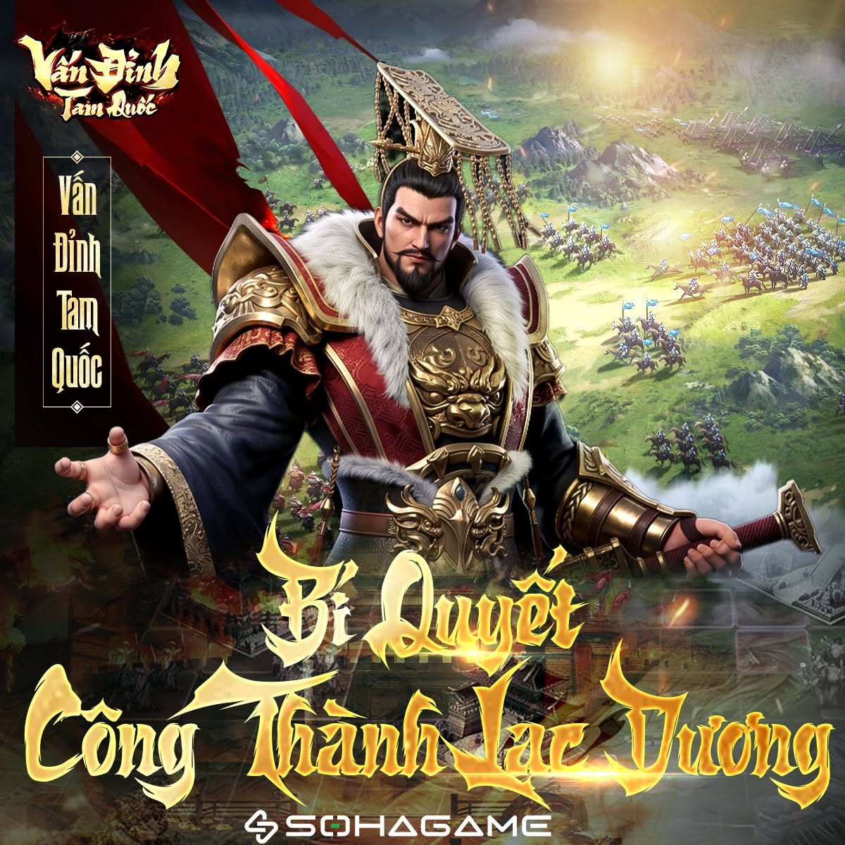 Hình ảnh quảng cáo trong tựa game Vấn Đỉnh Tam Quốc
