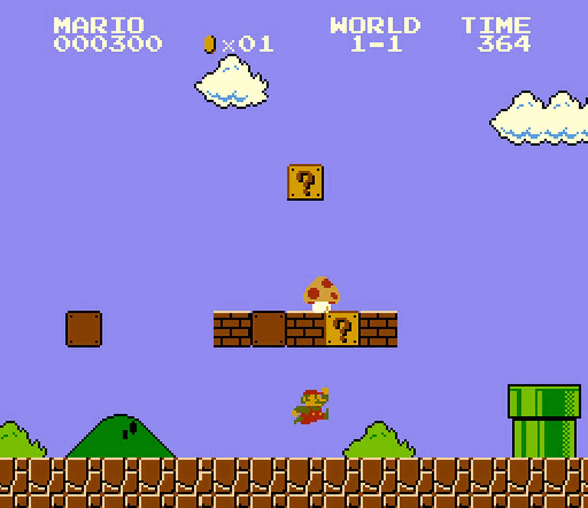 Hình ảnh trong tựa game Super Mario huyền thoại