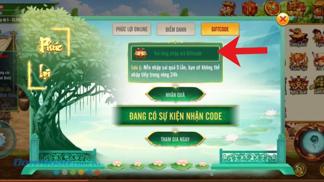 Cuối cùng, bạn chỉ cần nhập chính xác các mã code ở phía bên trên vào ô trống, rồi nhấn nút Xác nhận để hoàn tất quy trình đổi thưởng